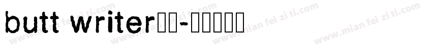 butt writer字体字体转换